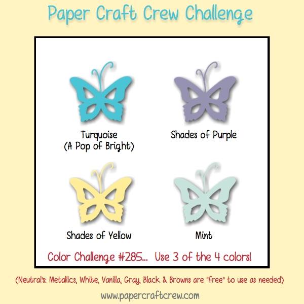 Paper Craft Crew Colour Challenge #PCC285 from Mitosu Crafts UK