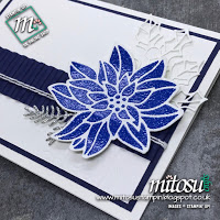 Stampin' Up! Detailed Poinsettia Thinlits Die Card Idea. Order cardmaking supplies from Mitosu Crafts UK Online Shop