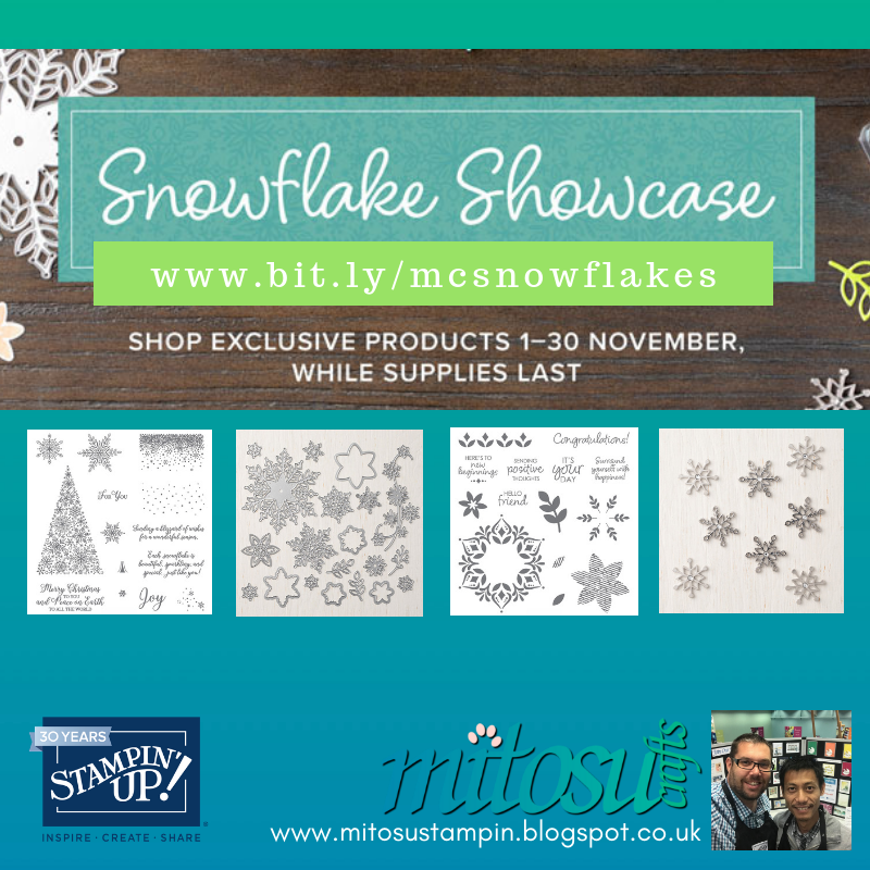 Stampin' Up! Snowflake Showcase Exclusive Craft Supplies from Mitosu Crafts UK Online Shop