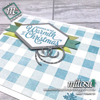 Stampin' Up! Buffalo Check and Snowflake Sentiments Card Idea. Order craft products from Mitosu Crafts UK online shop