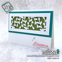 Stampin' Up! Sprig Punch Card Idea. Order craft supplies from Mitosu Crafts UK online shop