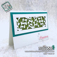 Stampin' Up! Sprig Punch Card Idea. Order craft supplies from Mitosu Crafts UK online shop