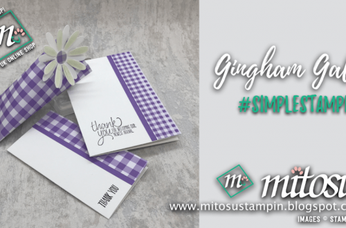 #simplestamping with Gingham Gala from Mitosu Crafts