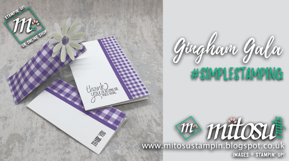 #simplestamping with Gingham Gala from Mitosu Crafts