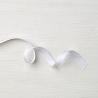 Whisper White 3/8" Classic Weave Ribbon