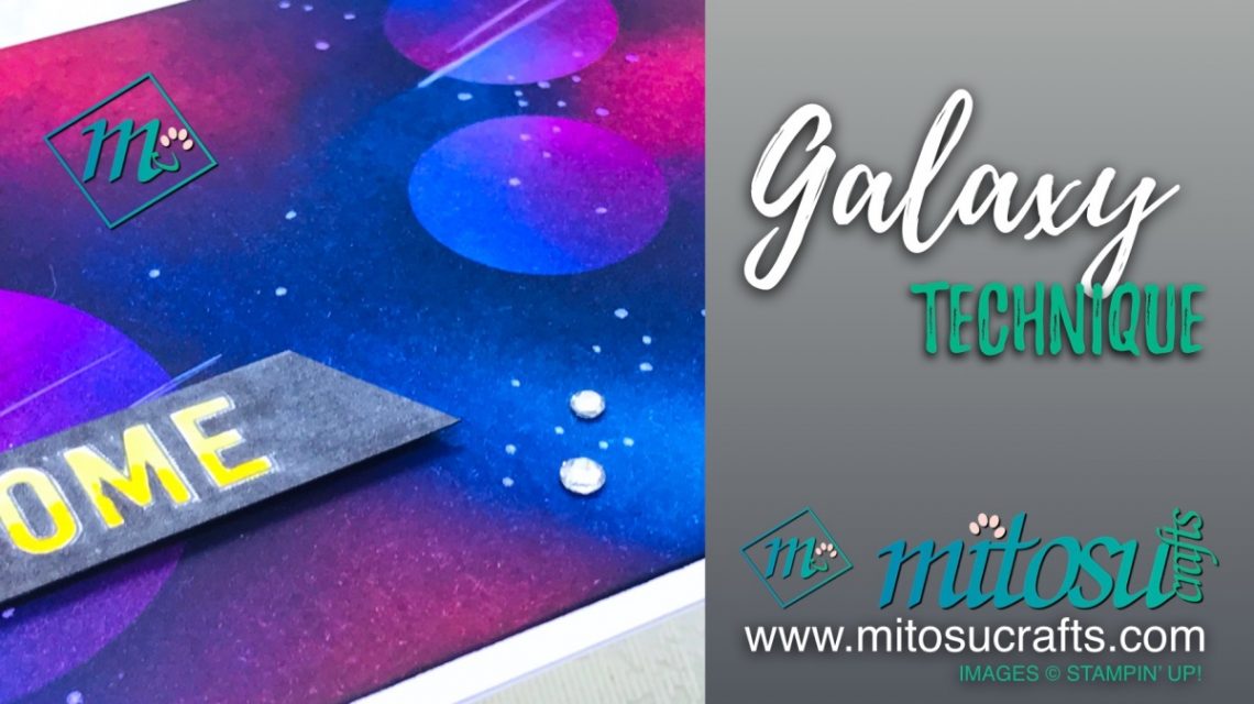 Genuine Gems Galaxy Technique Stampin' Up! Order from Mitosu Crafts Online Shop