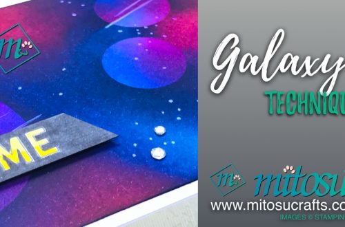 Genuine Gems Galaxy Technique Stampin' Up! Order from Mitosu Crafts Online Shop