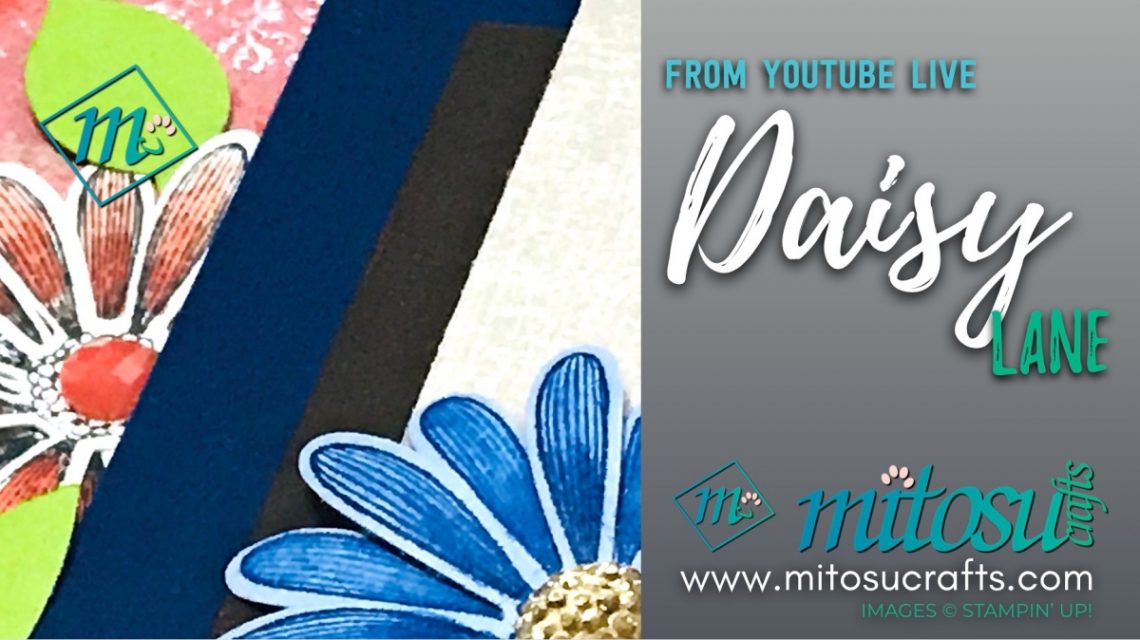 Daisy Lane & Medium Daisy Punch Bundle Stampin' Up! Youtube Live Card Inspirations from Mitosu Crafts