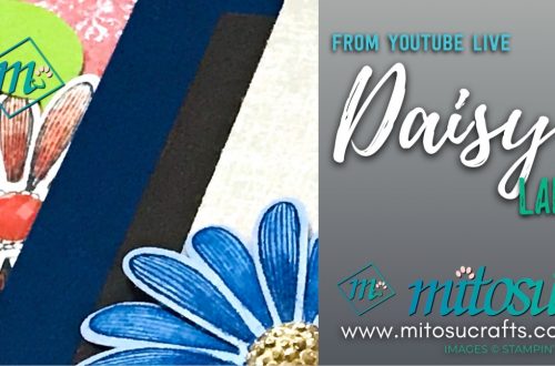 Daisy Lane & Medium Daisy Punch Bundle Stampin' Up! Youtube Live Card Inspirations from Mitosu Crafts