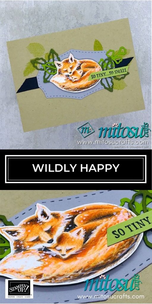 Wildly Happy in Watercolor Pencils by Stampin' Up! Cardmaking Inspiration from Mitosu Crafts