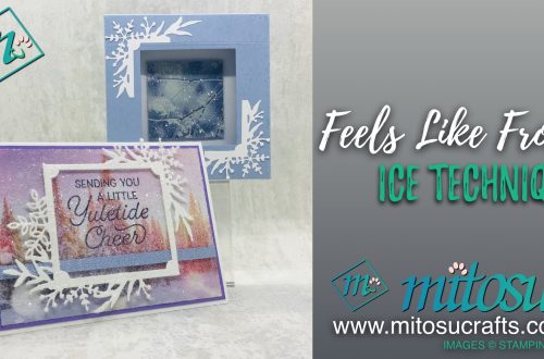 Feels Like Frost Iced Technique Card & Box Frame from Mitosu Crafts-