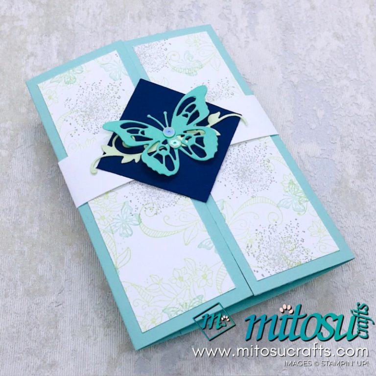 Gatefold Butterfly Pop Up using Stampin’ Up! Products – Mitosu Crafts