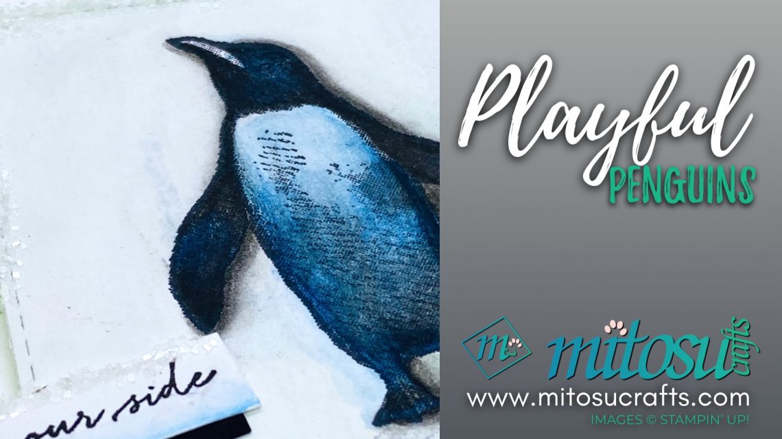 Playful Penguins Stampin Up! Card for Paper Craft Crew from Mitosu Crafts