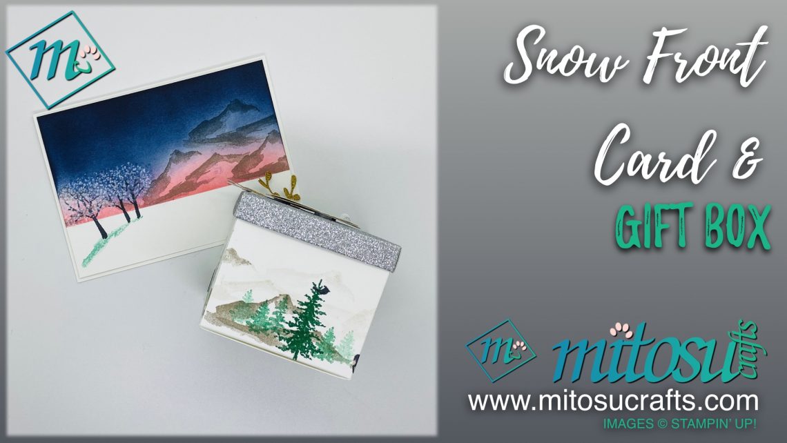 Snow Front Box & Card from Mitosu Crafts