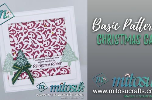 Basic Pattern Christmas Card handmade by Mitosu Crafts