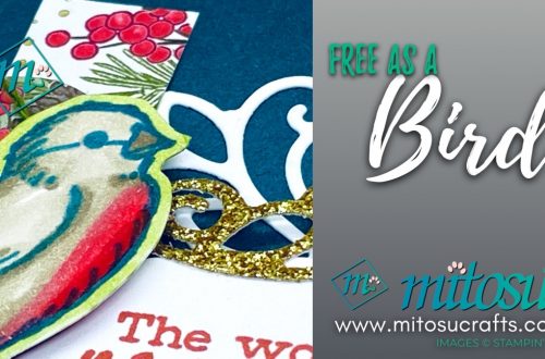 Free As A Bird Stampin Up! Card Inspiration for Paper Craft Crew Sketch from Mitosu Crafts