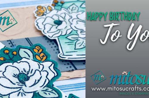 Happy Birthday To You Sale-A-Bration 2020 Swirly Frames Cake Card Idea for Stamp Review Crew from Mitosu Crafts