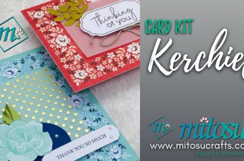 Kerchief Card Kit Stampin' Up! 2020 Sale-A-Bration Cardmaking Inspiration from Mitosu Crafts