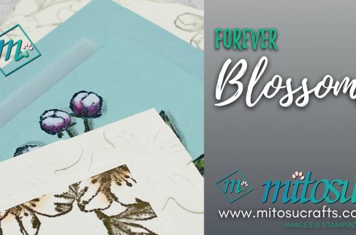 Forever Blossoms and Cherry Blossoms Dies Bundle Stampin Up Card Idea for Stamp Review Crew from Mitosu Crafts