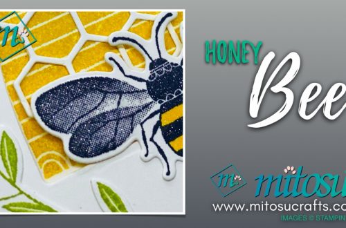 Stampin Up Honey Bee Card Project for Global Stampin' Video Hop from Mitosu Crafts UK