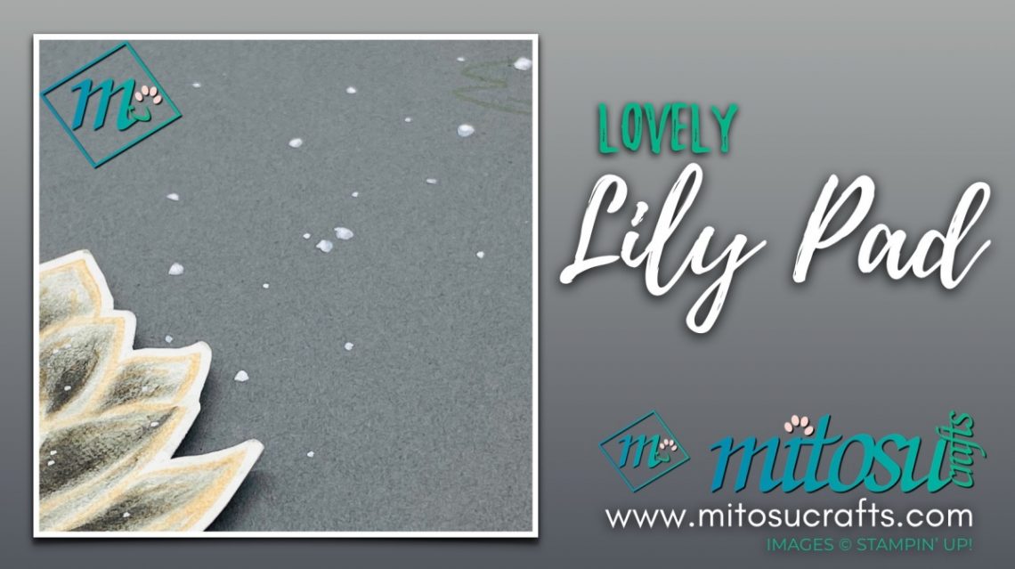 Lovely Lily Pad Card Idea for The Spot Creative Challenge from Mitosu Crafts UK