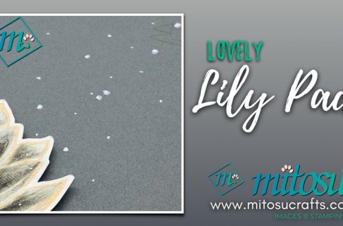 Lovely Lily Pad Card Idea for The Spot Creative Challenge from Mitosu Crafts UK