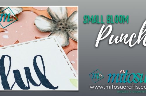 Small Bloom Punch with Rooted In Nature Card Idea for The Spot Creative Challenge from Mitosu Crafts UK