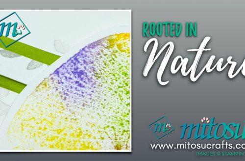 Rainbow Rooted In Nature Card Idea for Paper Craft Crew for Stamp Review Crew from Mitosu Crafts UK