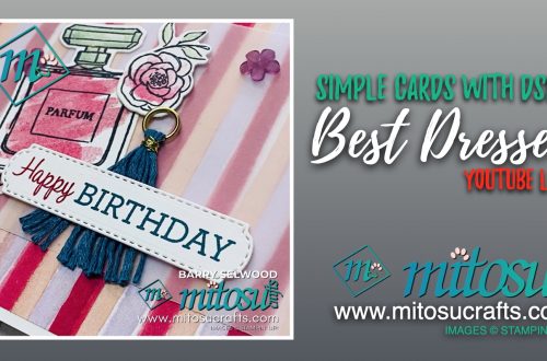 Simple cards with Best Dressed DSP from Barry at Mitosu Crafts