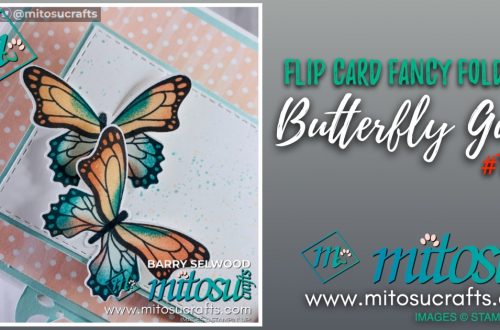Butterfly Gala Flip Card from Barry Mitosu Crafts UK