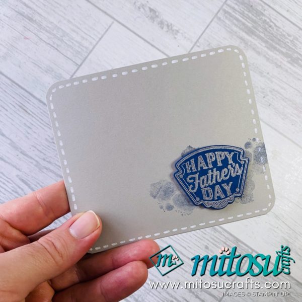 Wallet Card for Father's Day with Gift Card and Photo Holders. Card Making Tutorial For Sale using Stampin Up Products from Mitosu Crafts UK