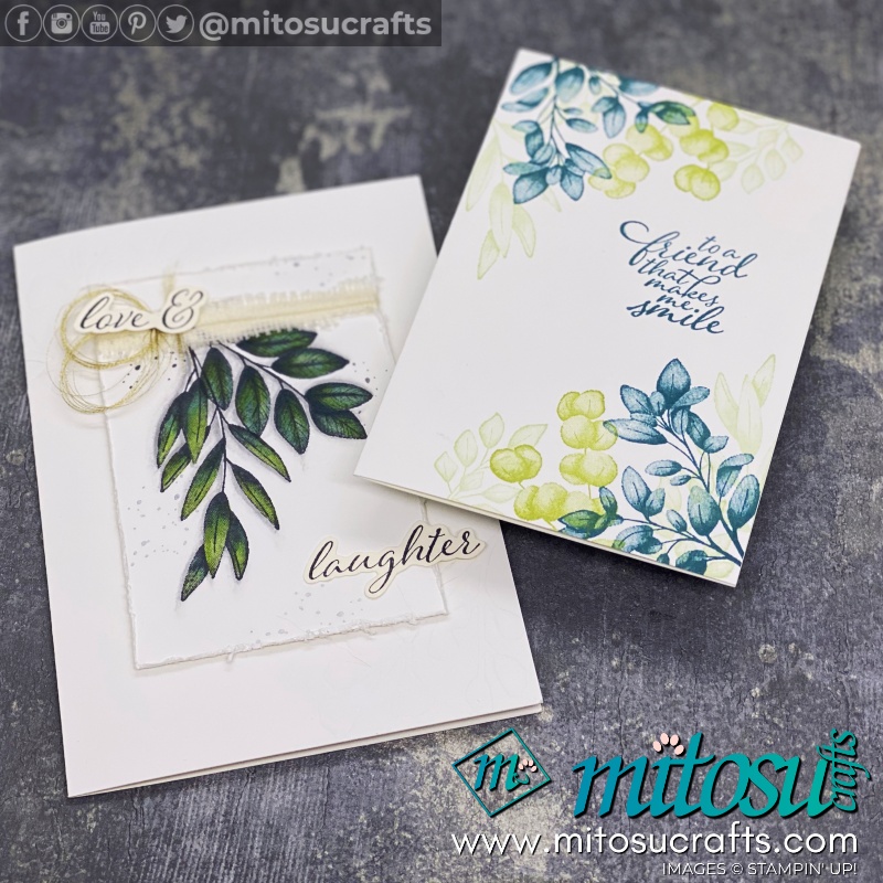 Forever Fern Forever Greenery Suite Card Idea by Barry Selwood & Jay Soriano Mitosu Crafts UK for Royal Stampers Hop