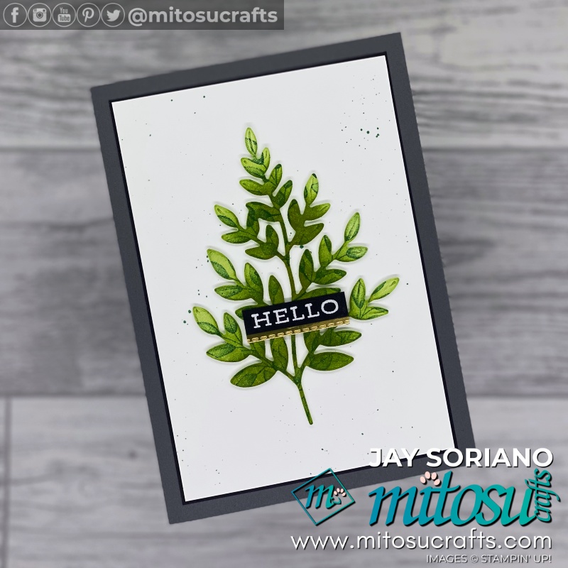 Stampin Up Forever Flourishing Dies Card Idea by Jay Soriano from Mitosu Crafts UK for The Spot Creative Challenge