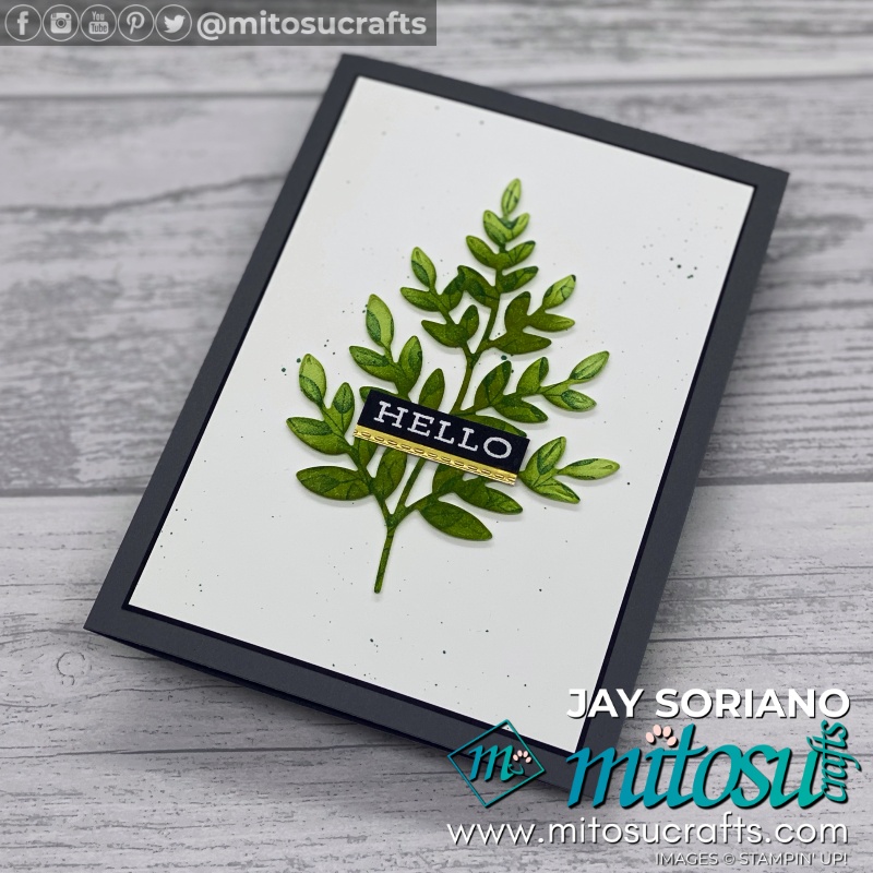 Stampin Up Forever Flourishing Dies Card Idea by Jay Soriano from Mitosu Crafts UK for The Spot Creative Challenge