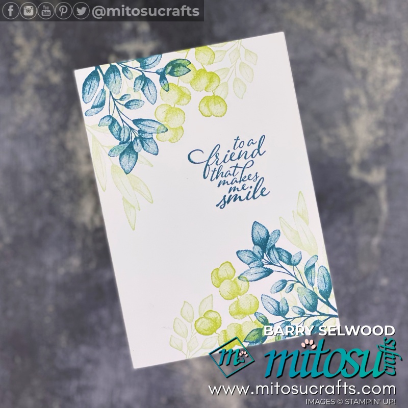 Stampin' Up! Forever Fern #simplestamping Card Idea from Mitosu Crafts UK by Barry Selwood & Jay Soriano