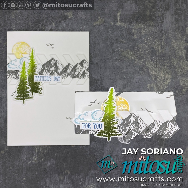 Stampin Up Mountain Air Card Making Idea by Jay Soriano for Stamp Review Crew. Order SU Card Making Products Online from Mitosu Crafts UK Shop