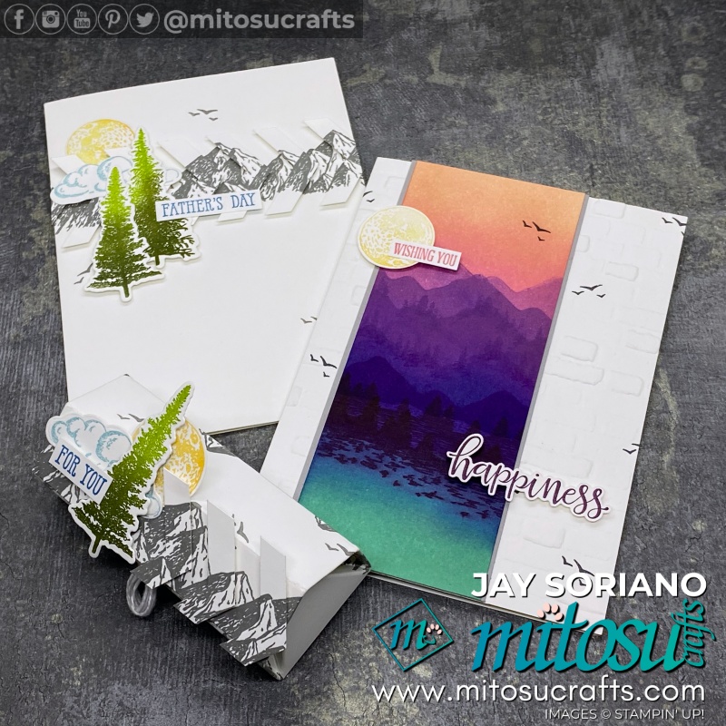 Stampin Up Mountain Air Card Making Idea by Jay Soriano for Stamp Review Crew. Order SU Card Making Products Online from Mitosu Crafts UK Shop