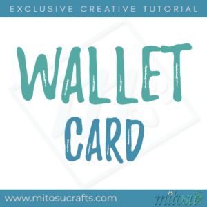 Wallet Card Tutorial For Sale Using Stampin Up Products from Mitosu Crafts UK