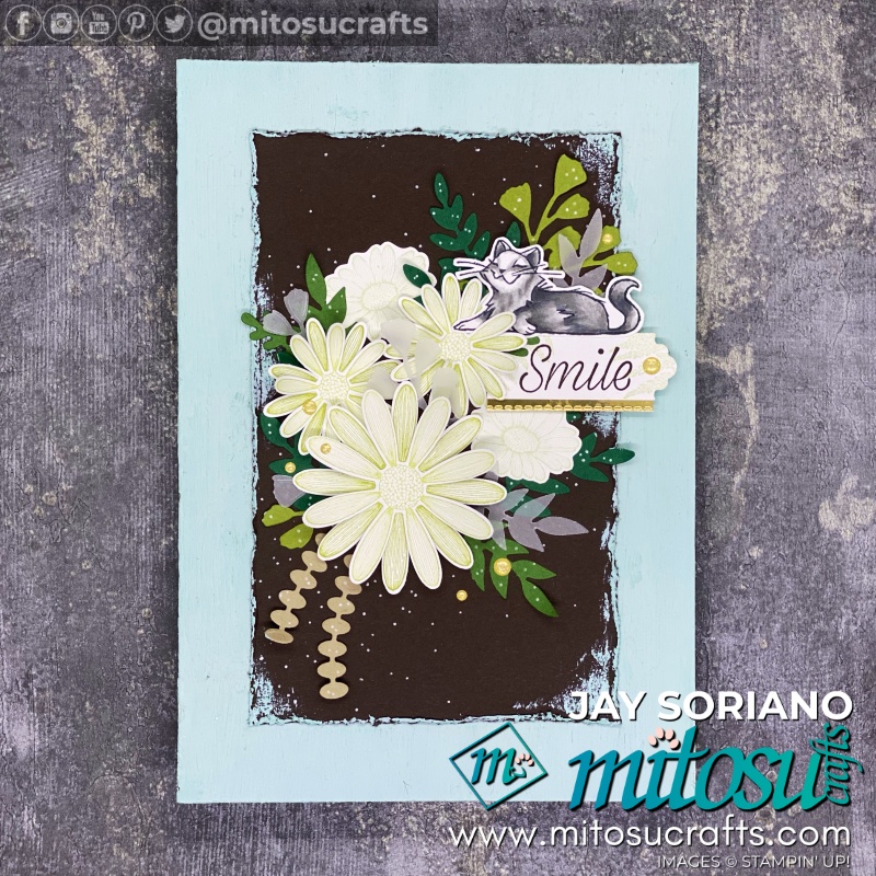 Stampin Up Daisy Lane Home Decor with Forever Flourishing Dies and Pampered Pets by Jay Soriano | Mitosu Crafts UK