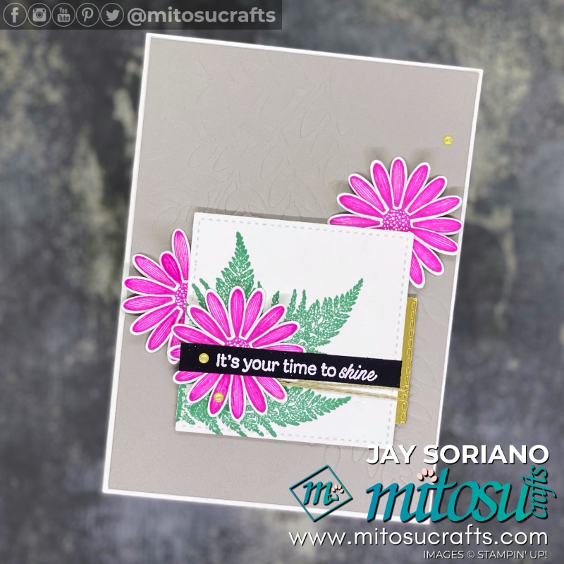 Stampin Up Daisy Lane Card Idea with 2020-2022 In Colors and Forever Flourishing Die Impressions by Jay Soriano | Mitosu Crafts UK
