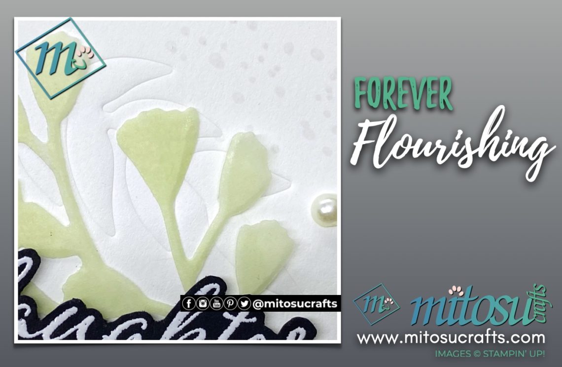Stampin Up Forever Flourishing Die Impressions Technique Card Idea by Jay Soriano from Mitosu Crafts UK for The Spot Cardmaking Challenge.