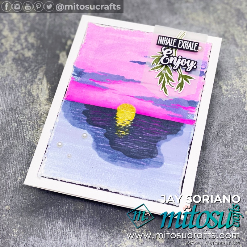 Stampin Up Sending Sunshine Card Idea by Jay Soriano for Paper Craft Crew Challenge | Mitosu Crafts UK