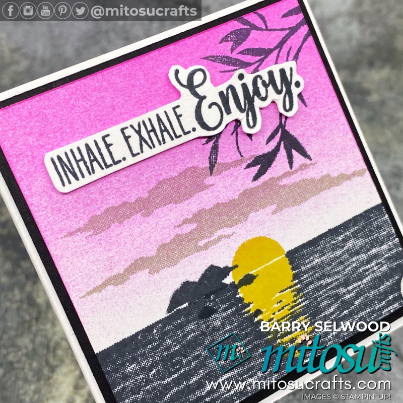 Stampin Up Sending Sunshine Card Ideas | Mitosu Crafts UK by Barry Selwood & Jay Soriano