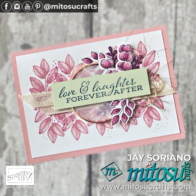 Stampin Up Forever Fern Stamp Card Ideas | Mitosu Crafts UK by Barry Selwood & Jay Soriano