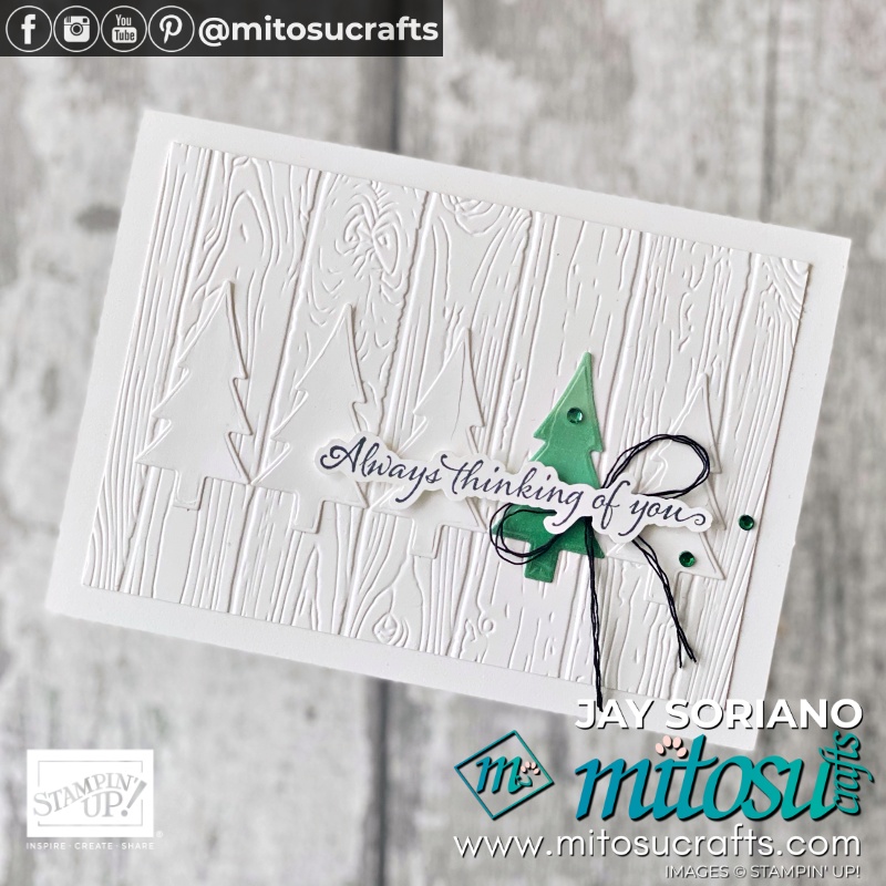 Stampin Up Home Together & Pinewood Planks Card Idea | Mitosu Crafts UK by Barry Selwood & Jay Soriano