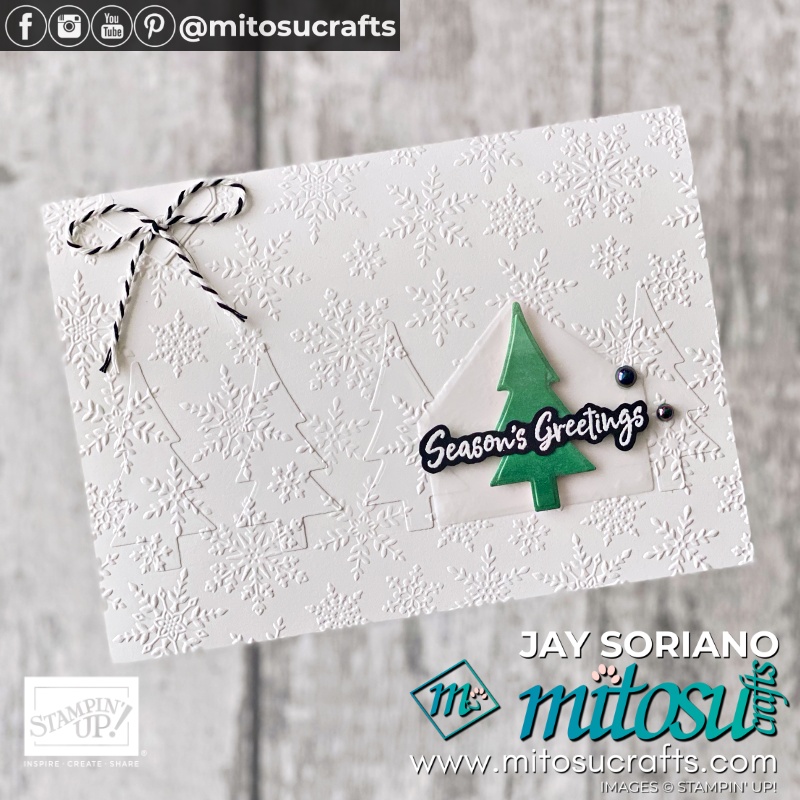 Stampin Up Home Together & Winter Snow Card Idea for Paper Craft Crew Card Sketch Challenge Inspiration | Mitosu Crafts UK by Barry Selwood & Jay Soriano