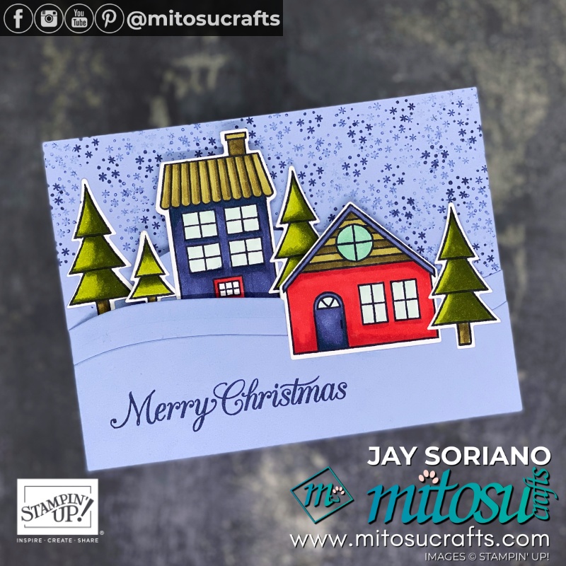 Stampin Up Trimming The Town Spinner Pop Up Wiper Christmas Card Idea | Mitosu Crafts UK by Barry Selwood & Jay Soriano