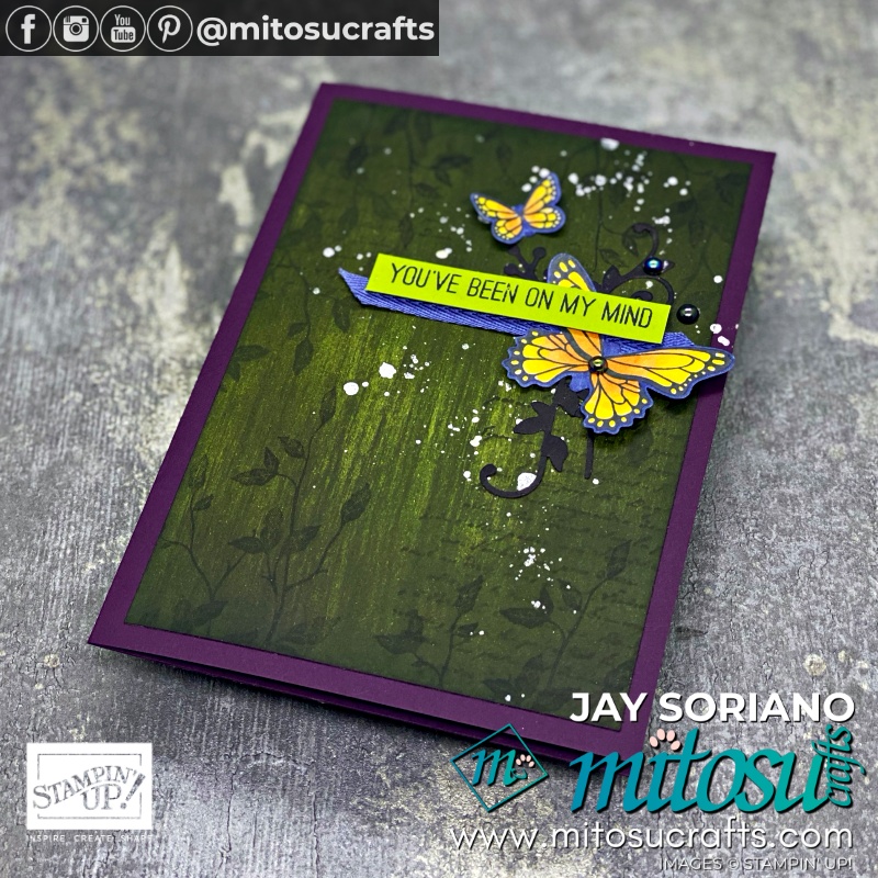 Handmade Card with Butterfly Gala Stamp by Stampin Up and Very Versailles | Mitosu Crafts UK by Barry Selwood & Jay Soriano