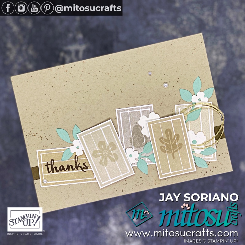 Stampin Up Arrange A Wreath Bundle Card Ideas & Tag for #tgcdt The Gentlemen Crafters Design Team | Mitosu Crafts UK by Barry Selwood & Jay Soriano