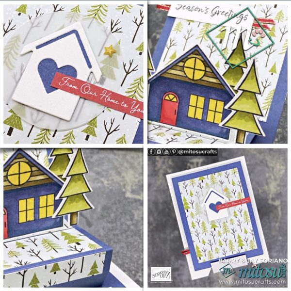 Stampin Up Trimming The Town Flip Top Pop Up Card Online Cardmaking Tutorial from Mitosu Crafts UK by Barry Selwood & Jay Soriano